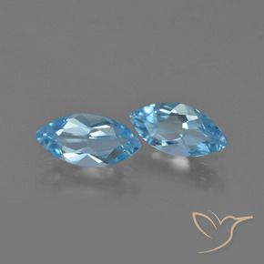2.29 ct natürliche Swiss Blue Topas-Edelsteine, Marquise, VVS-VS