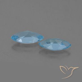 2.29 ct natürliche Swiss Blue Topas-Edelsteine, Marquise, VVS-VS