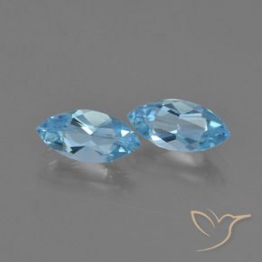 2.45 ct natürliche Himmerlblau Topas-Edelsteine, Marquise, VVS-VS