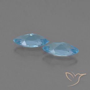 2.45 ct natürliche Himmerlblau Topas-Edelsteine, Marquise, VVS-VS
