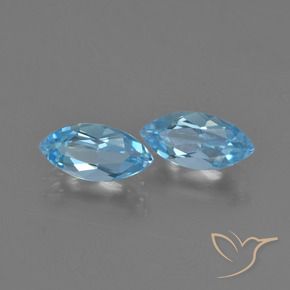 2.41 ct natürliche Swiss Blue Topas-Edelsteine, Marquise, VVS-VS