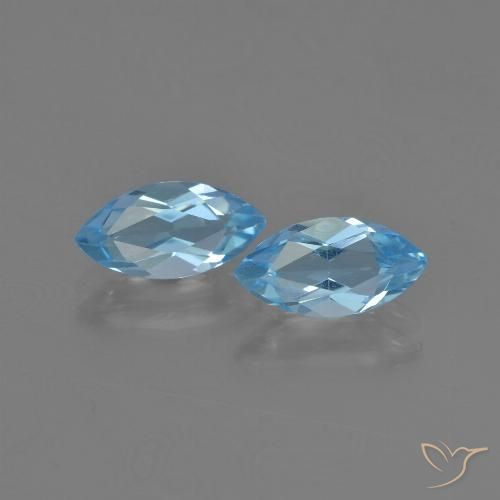 2.41ctw Natürlicher Swiss Blue Topas, Marquise, VVS-VS