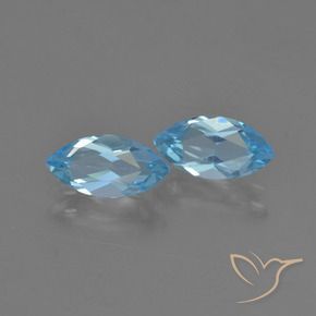 2.41 ct natürliche Swiss Blue Topas-Edelsteine, Marquise, VVS-VS