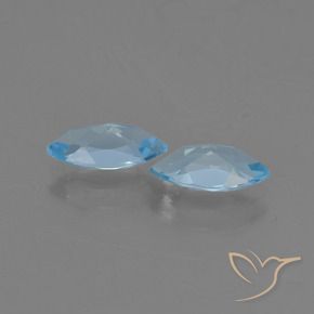 2.41 ct natürliche Swiss Blue Topas-Edelsteine, Marquise, VVS-VS
