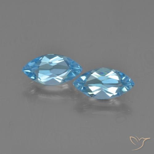 2.48ctw Natürlicher Swiss Blue Topas, Marquise, VVS-VS