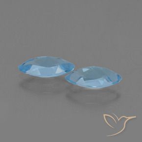 2.48 ct natürliche Swiss Blue Topas-Edelsteine, Marquise, VVS-VS