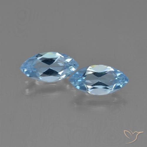 2.61ctw Natürlicher Himmerlblau Topas, Marquise, VVS-VS