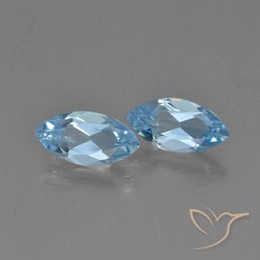 2.61 ct natürliche Himmerlblau Topas-Edelsteine, Marquise, VVS-VS