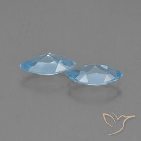 2.61 ct natürliche Himmerlblau Topas-Edelsteine, Marquise, VVS-VS