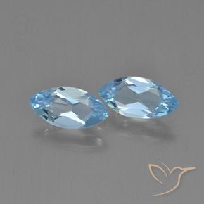 2.44 ct natürliche Himmerlblau Topas-Edelsteine, Marquise, VVS-VS