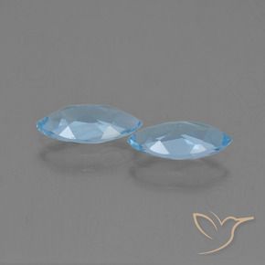 2.25 ct natürliche Himmerlblau Topas-Edelsteine, Marquise, VVS-VS