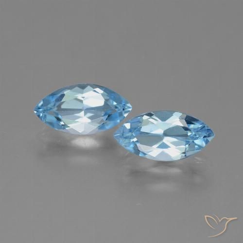 2.71ctw Natürlicher Swiss Blue Topas, Marquise, VVS-VS
