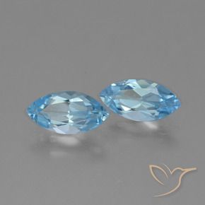 2.71 ct natürliche Swiss Blue Topas-Edelsteine, Marquise, VVS-VS