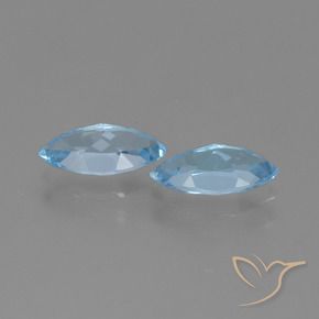2.71 ct natürliche Swiss Blue Topas-Edelsteine, Marquise, VVS-VS