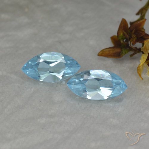 2.22ctw Natürlicher Swiss Blue Topas, Marquise, VVS-VS