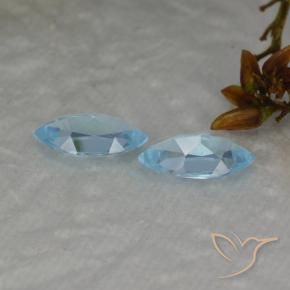 2.22 ct natürliche Swiss Blue Topas-Edelsteine, Marquise, VVS-VS
