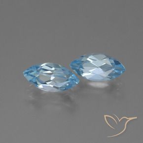 2.71 ct natürliche Himmerlblau Topas-Edelsteine, Marquise, VVS-VS