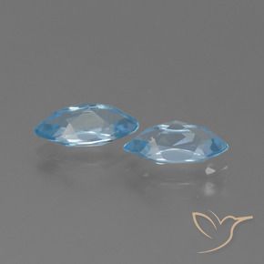 2.71 ct natürliche Himmerlblau Topas-Edelsteine, Marquise, VVS-VS