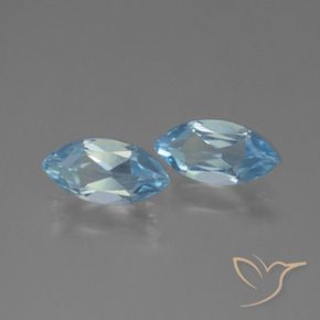2.49 ct natürliche Himmerlblau Topas-Edelsteine, Marquise, VVS-VS