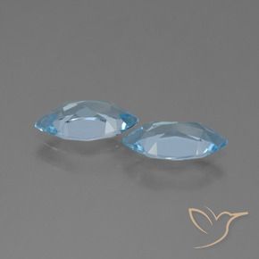 2.49 ct natürliche Himmerlblau Topas-Edelsteine, Marquise, VVS-VS