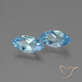 2.55 ct natürliche Himmerlblau Topas-Edelsteine, Marquise, VVS-VS