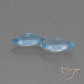 2.55 ct natürliche Himmerlblau Topas-Edelsteine, Marquise, VVS-VS