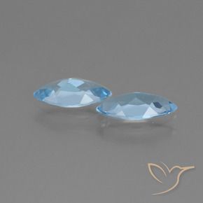 2.12 ct natürliche Himmerlblau Topas-Edelsteine, Marquise, VVS-VS