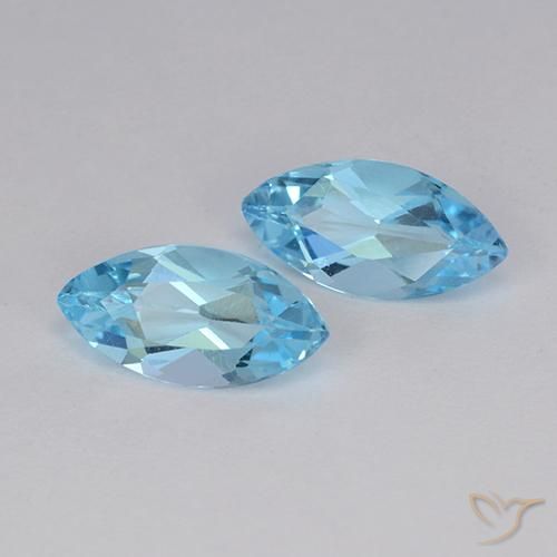 2.51 ct natürliche Himmerlblau Topas-Edelsteine, Marquise, VVS-VS