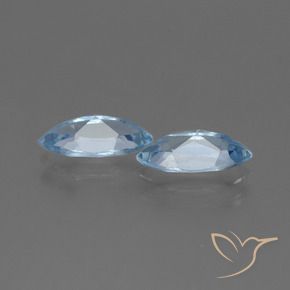 2.52 ct natürliche Himmerlblau Topas-Edelsteine, Marquise, VVS-VS