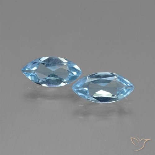 2.13ctw Natürlicher Himmerlblau Topas, Marquise, VVS-VS
