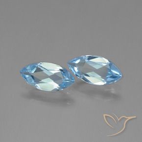 2.13 ct natürliche Himmerlblau Topas-Edelsteine, Marquise, VVS-VS