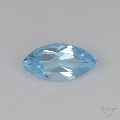 1.36ct Natürlicher Himmerlblau Topas, Marquise, VVS-VS
