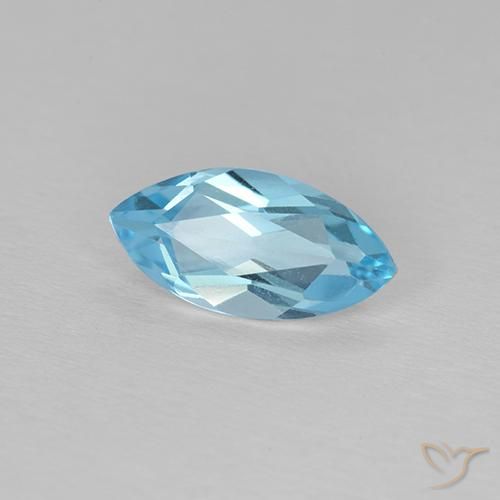 9,17 ctw natürlicher Himmerlblau Topas, Marquise, VVS-VS