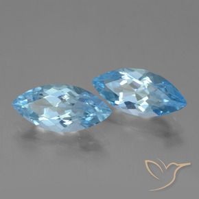 7.20 ct natürliche Himmerlblau Topas-Edelsteine, Marquise, VVS