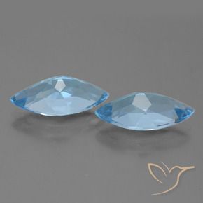 7.07 ct natürliche Swiss Blue Topas-Edelsteine, Marquise, VVS