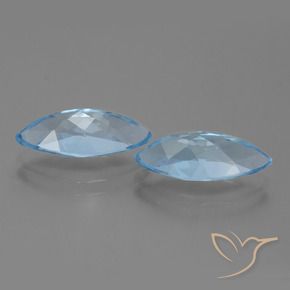 7.40 ct natürliche Himmerlblau Topas-Edelsteine, Marquise, VVS