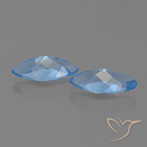 7.06 ct natürliche Swiss Blue Topas-Edelsteine, Marquise, VVS