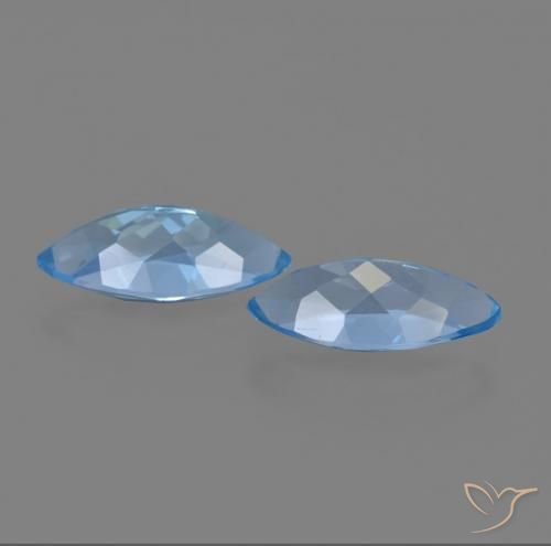 7.80 ct natürliche Swiss Blue Topas-Edelsteine, Marquise, VVS-VS