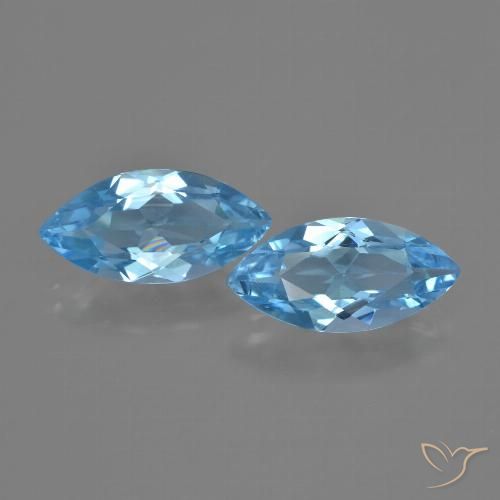 6.94ctw Natürlicher Swiss Blue Topas, Marquise, VVS-VS