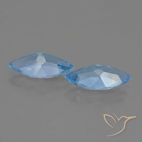 6.94 ct natürliche Swiss Blue Topas-Edelsteine, Marquise, VVS-VS