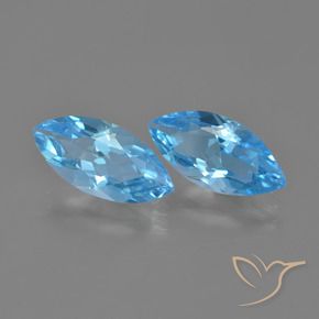 7.06 ct natürliche Swiss Blue Topas-Edelsteine, Marquise, VVS-VS