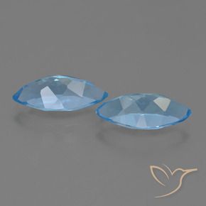 7.54 ct natürliche Swiss Blue Topas-Edelsteine, Marquise, VVS-VS