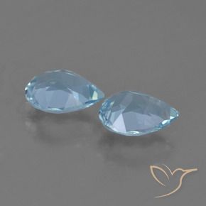 1.61 ct natürliche Himmerlblau Topas-Edelsteine, Birnenform, VS