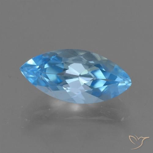 3.40ct Natürlicher Swiss Blue Topas, Marquise, VVS