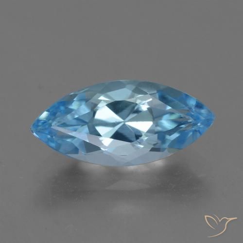 4.02ct Natürlicher Himmerlblau Topas, Marquise, VVS