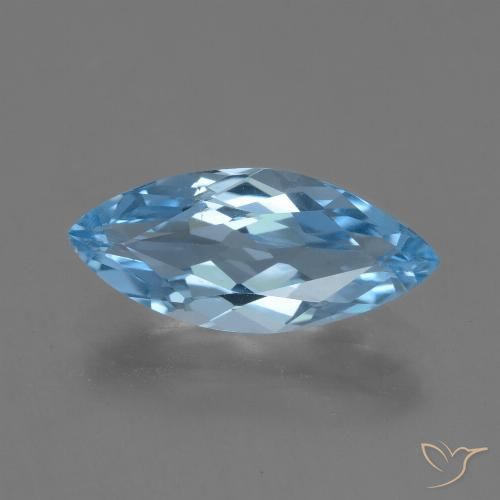 3.16ct Natürlicher Himmerlblau Topas, Marquise, VVS