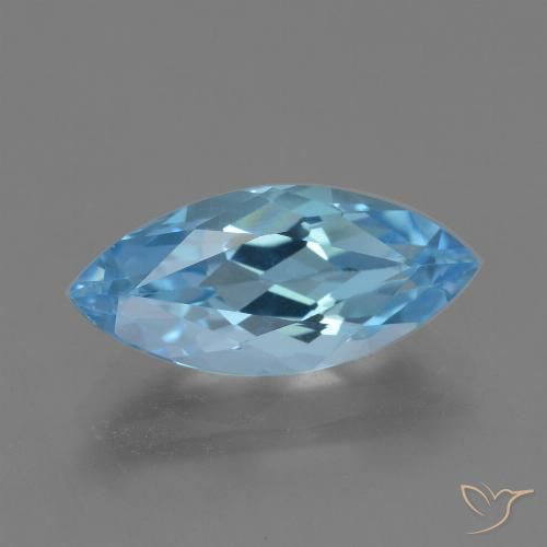 3.78ct Natürlicher Himmerlblau Topas, Marquise, VVS