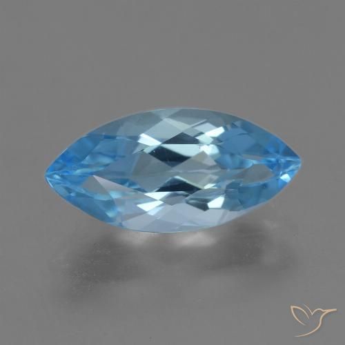 4.02ct Natürlicher Swiss Blue Topas, Marquise, VVS
