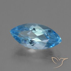 9,17 ctw natürlicher Swiss Blue Topas, Marquise, VVS