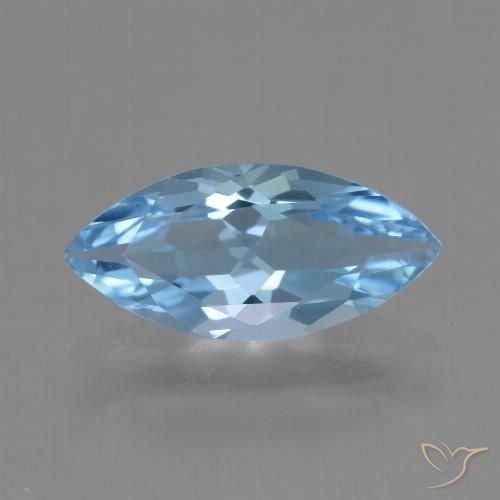 3.14ct Natürlicher Swiss Blue Topas, Marquise, VVS